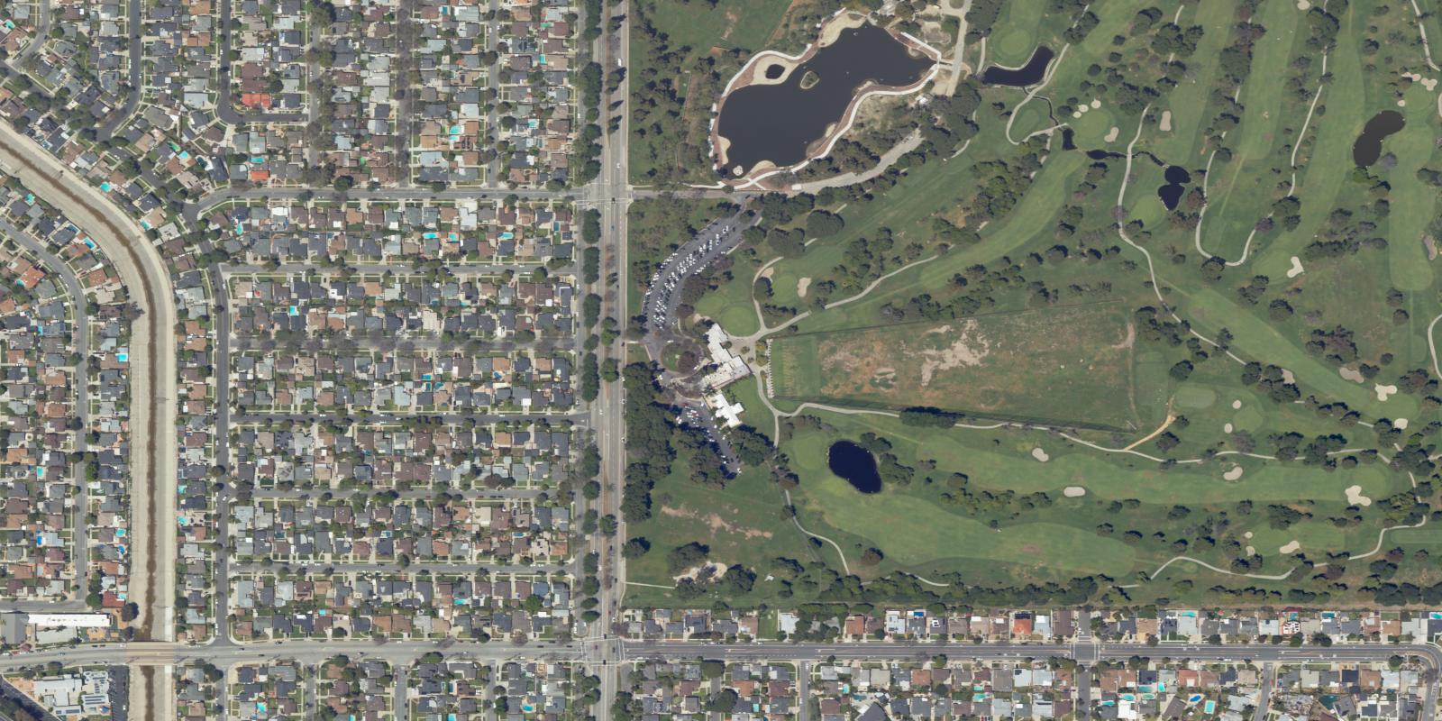 Satellite view of El Dorado Park Golf Course