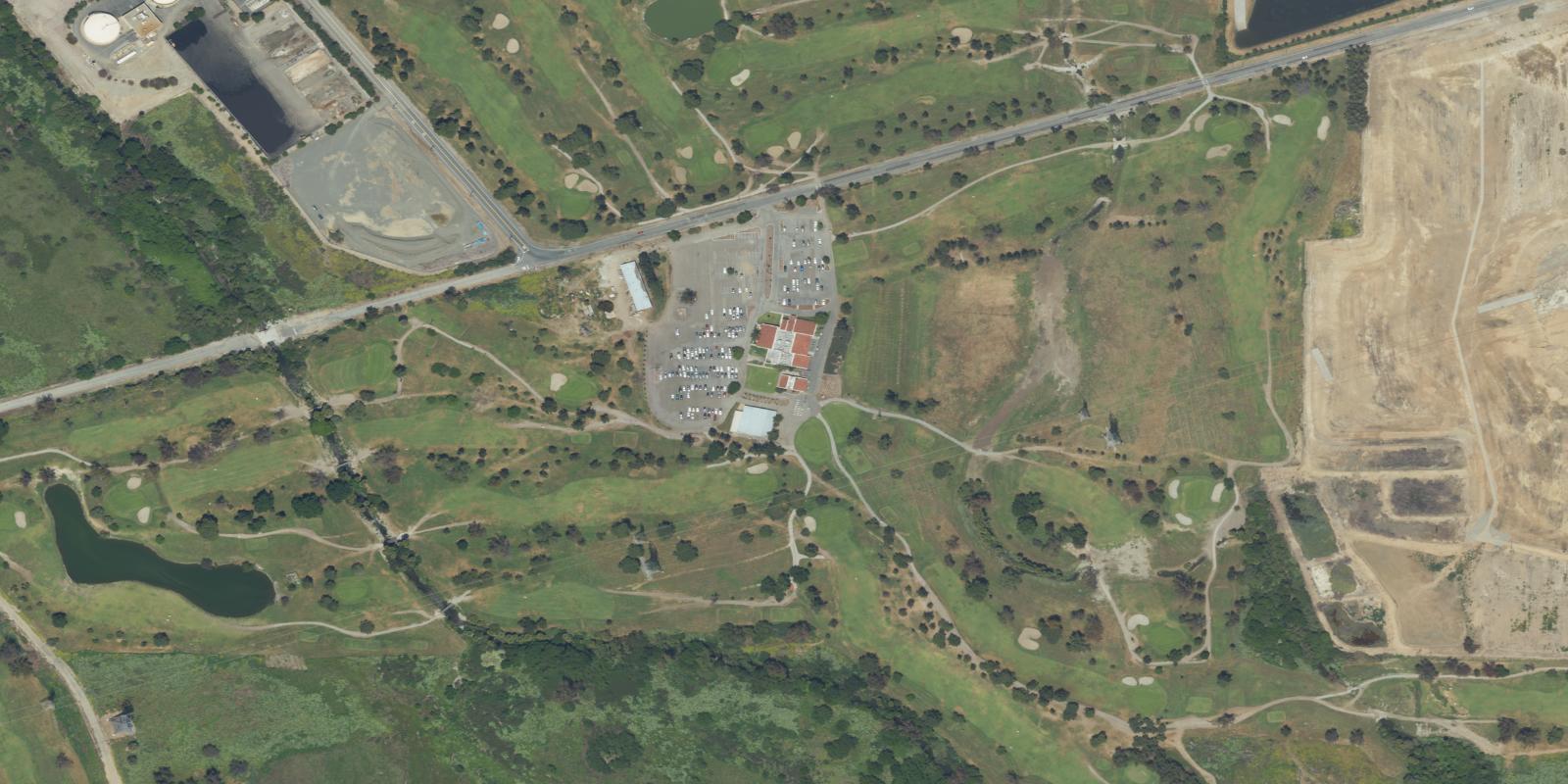 Satellite view of El Prado Golf Courses Chino Creek