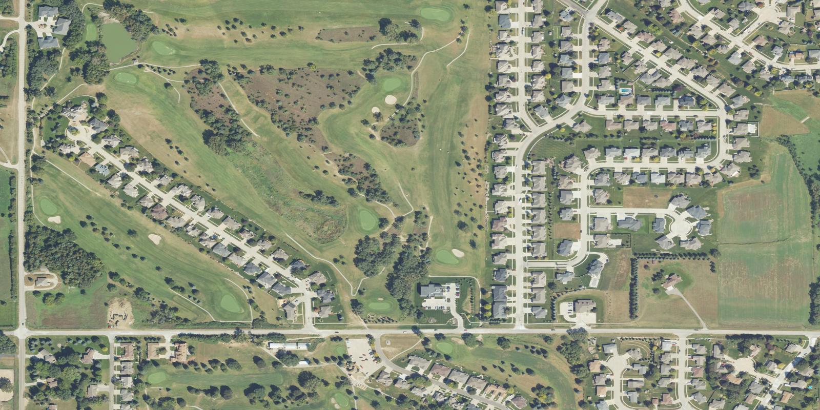 Satellite view of Eldorado Hills Golf Course