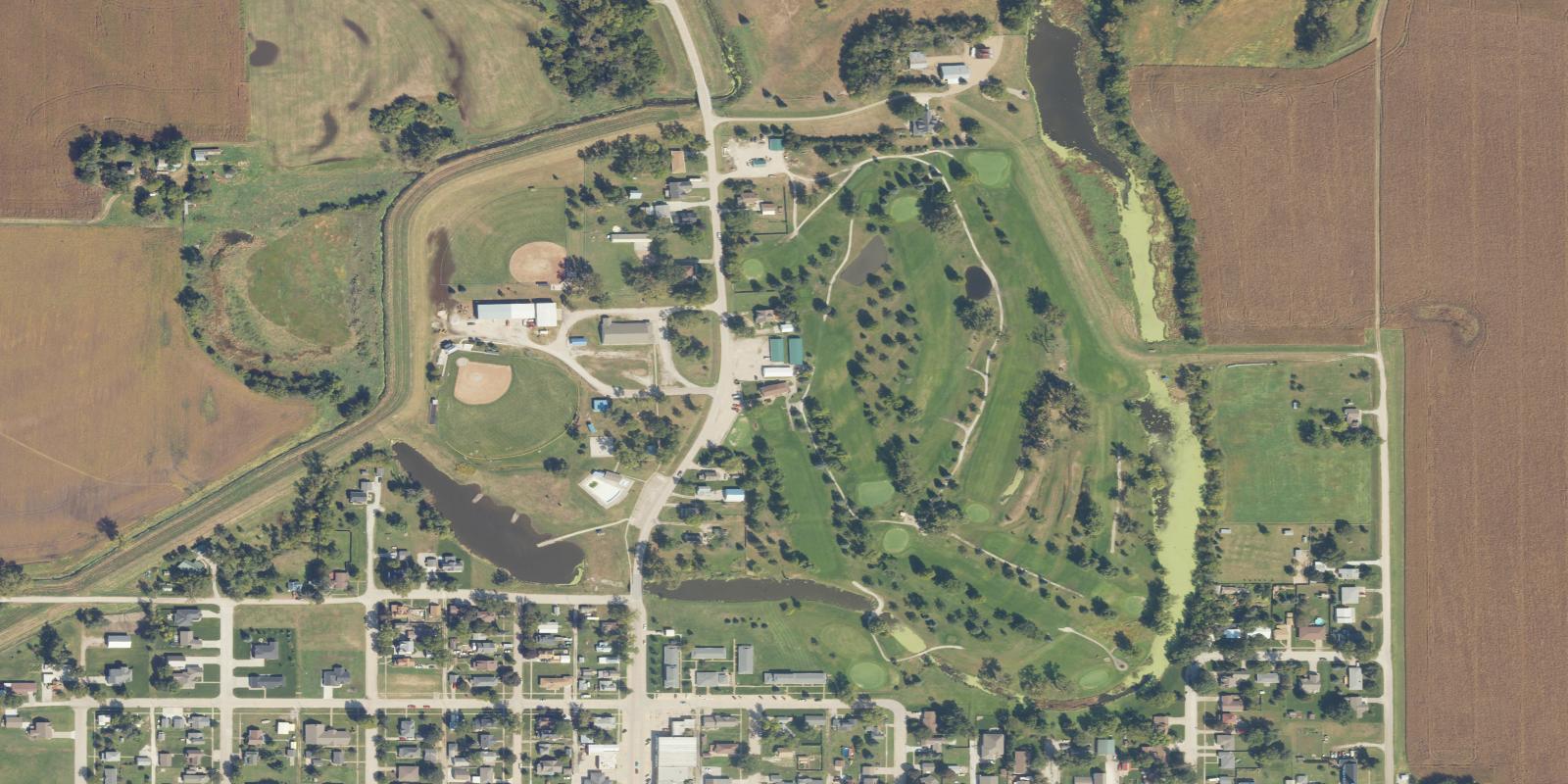 Satellite view of Elkhorn Valley Golf Club - Hooper, NE