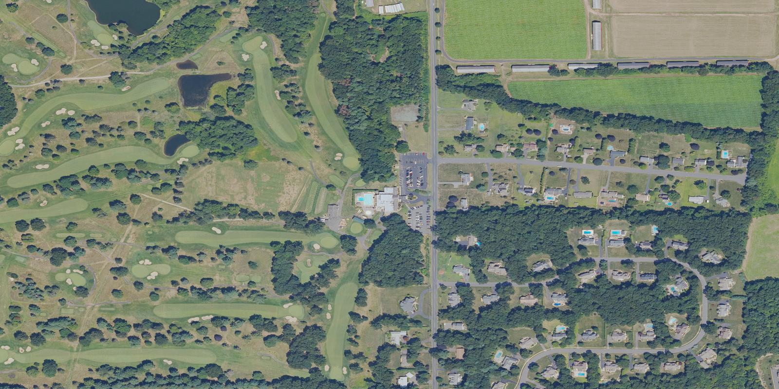 Satellite view of Ellington Ridge Country Club