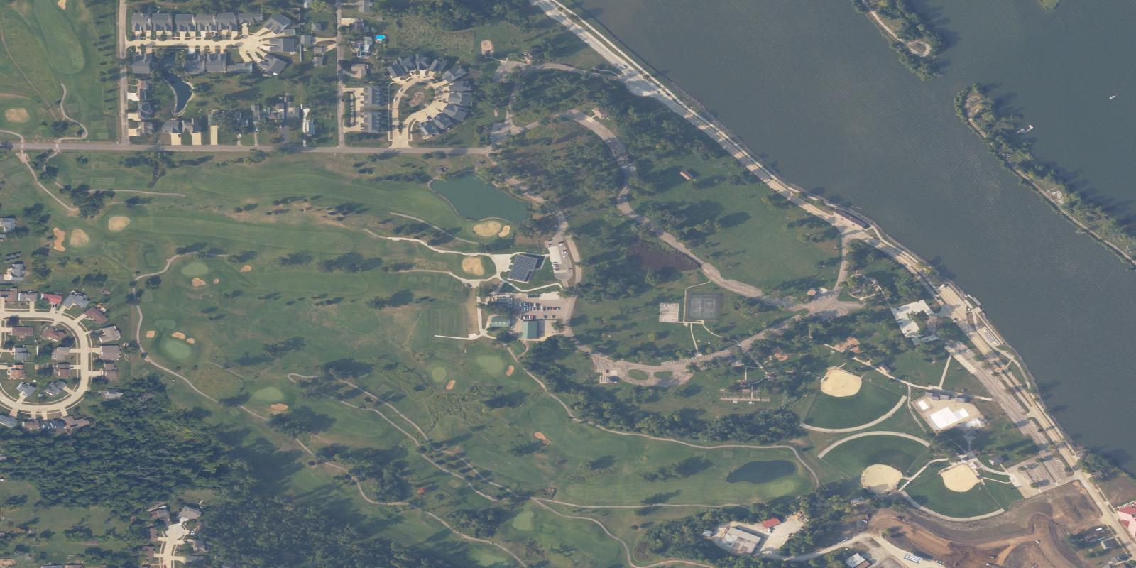 Satellite view of Ellis Park Golf Course
