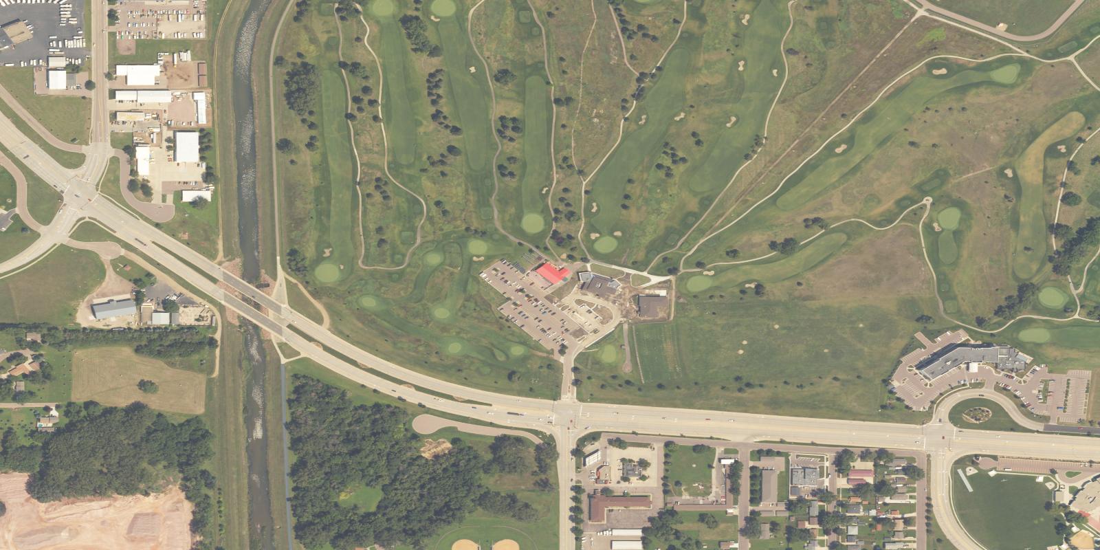 Satellite view of Elmwood Park Golf Course