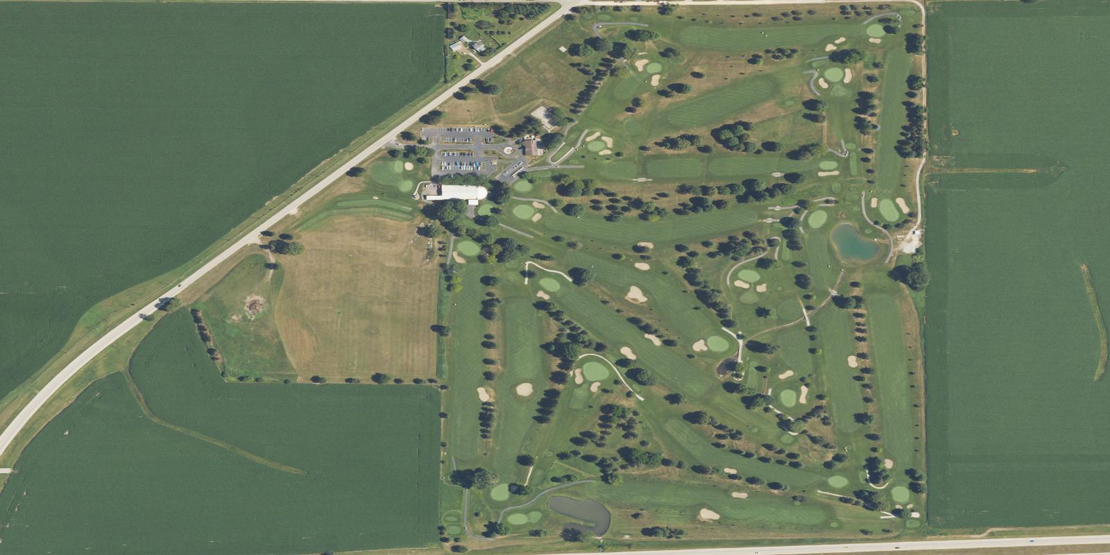 Satellite view of Emerald Hill Golf Course