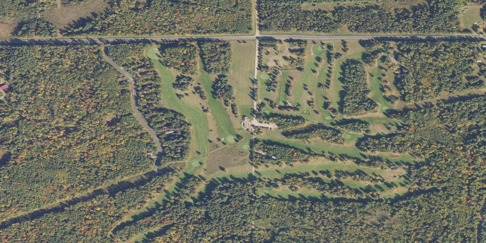 Satellite view of Emily Greens Golf Course
