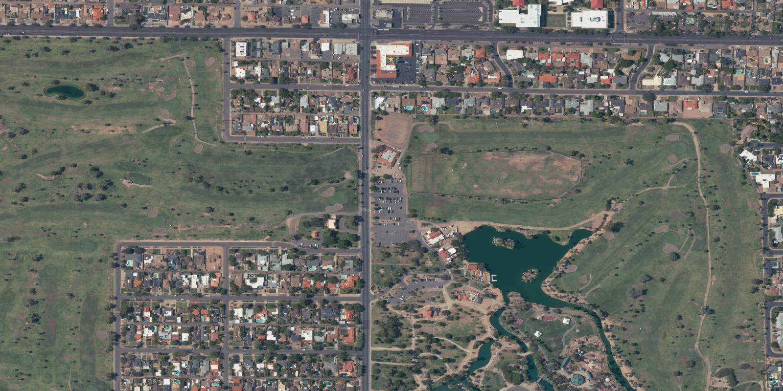 Satellite view of Encanto Golf Course