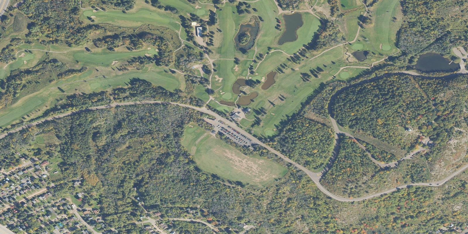 Satellite view of Enger Park Golf Course