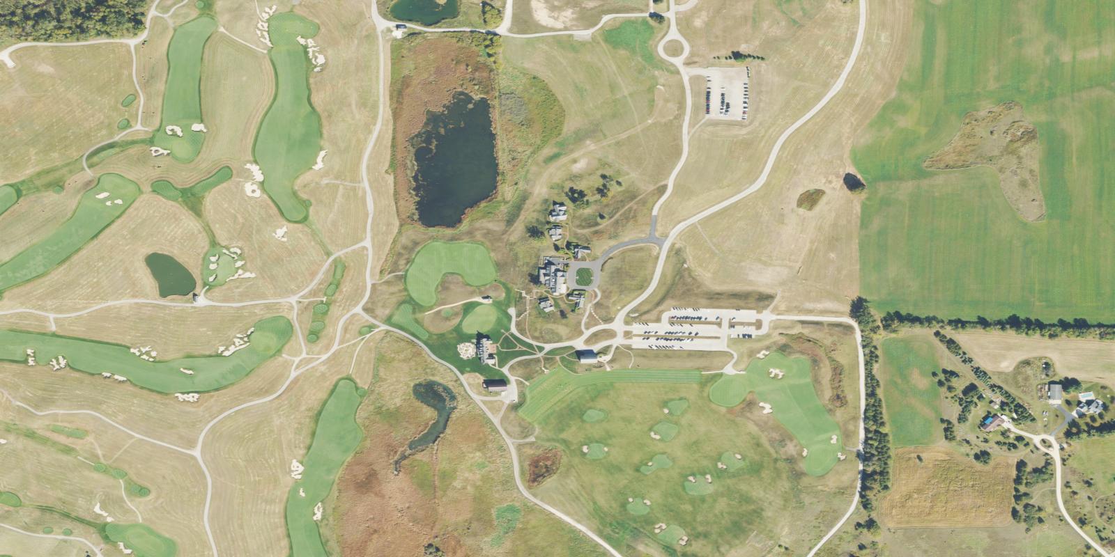 Satellite view of Erin Hills