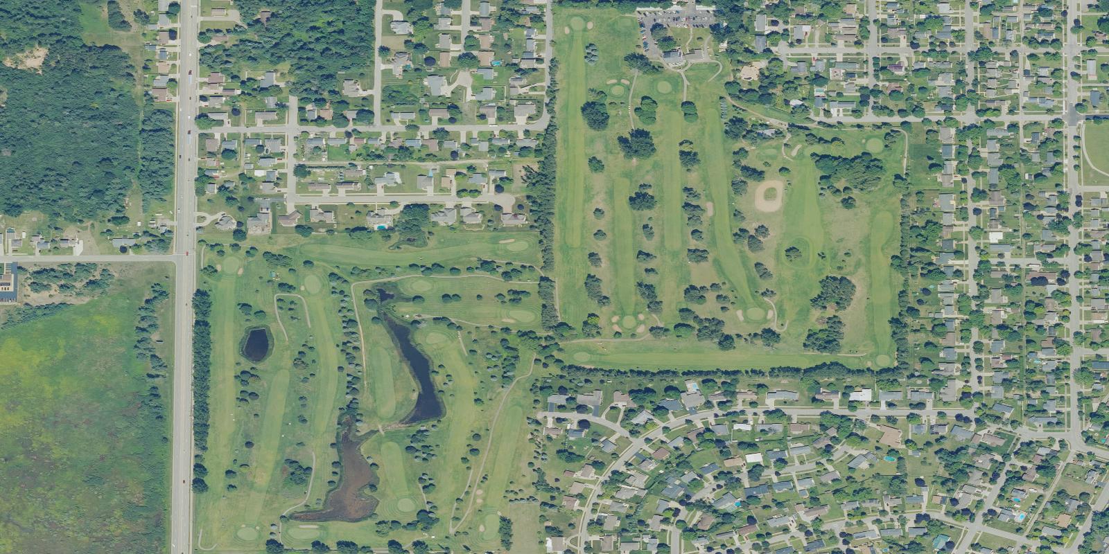 Satellite view of Escanaba Country Club