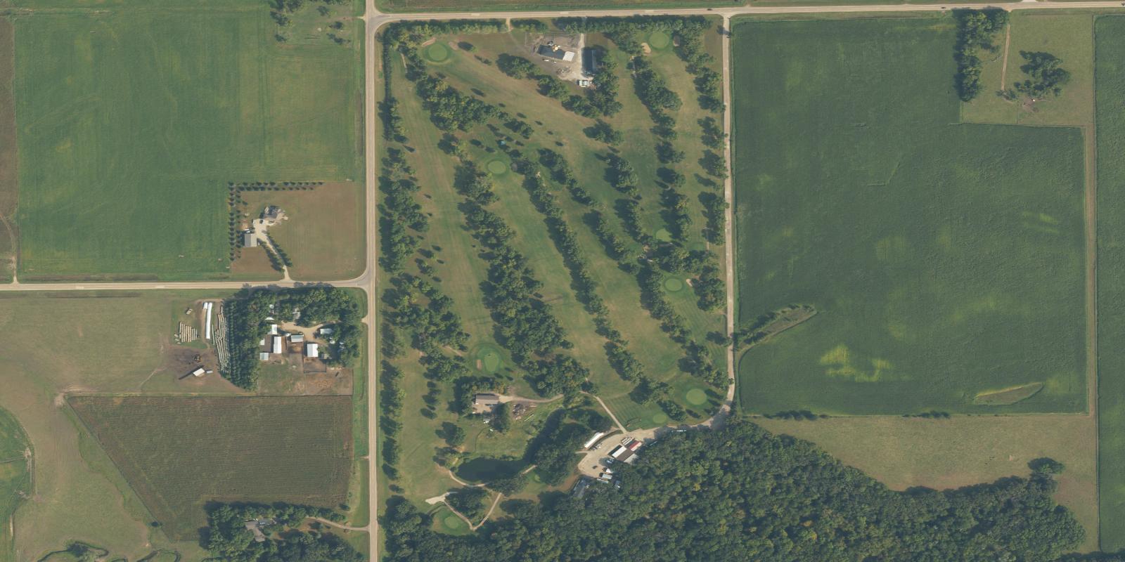 Satellite view of Estherville Golf Course