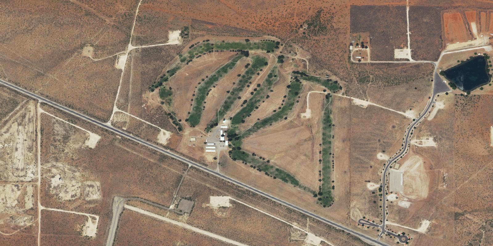 Satellite view of Eunice Municipal Golf Course