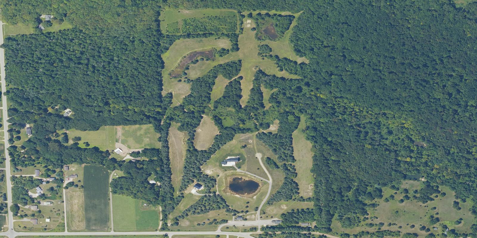 Satellite view of Evergreen Golf Course