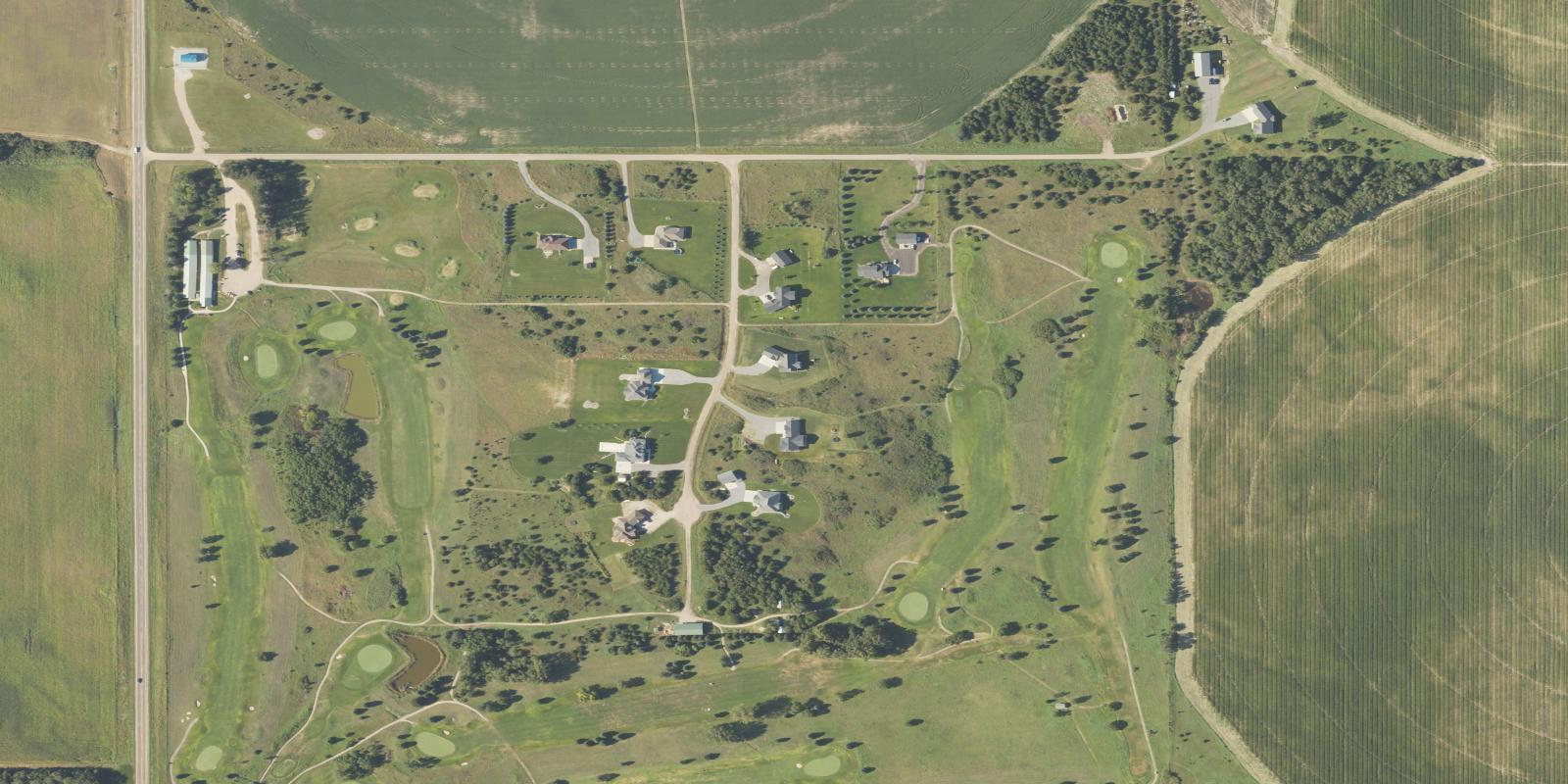 Satellite view of Evergreen Hill Golf Course