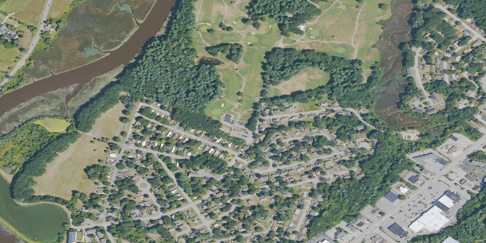 Satellite view of Exeter Country Club
