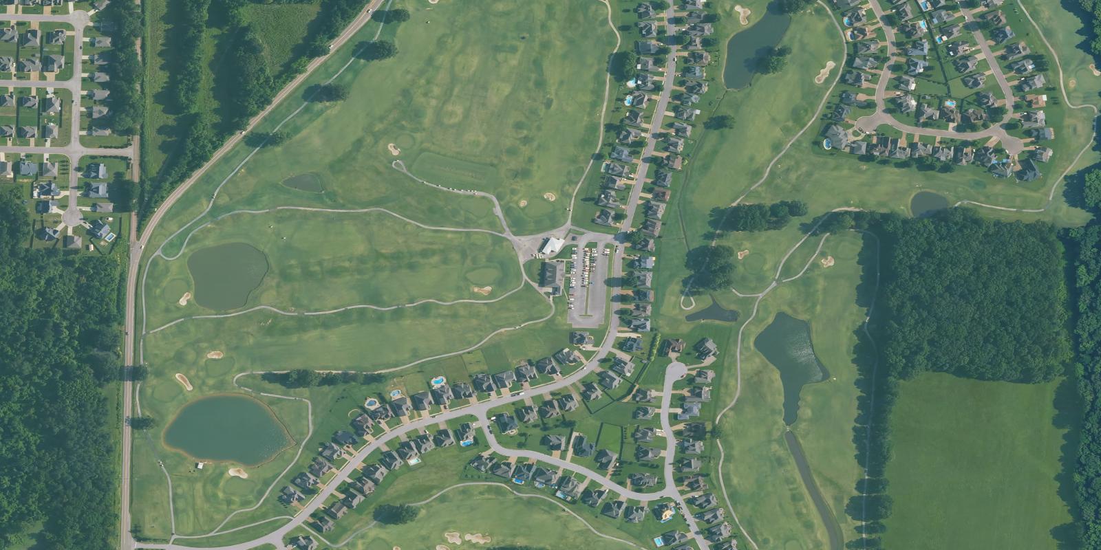 Satellite view of Fair Oaks Golf Club