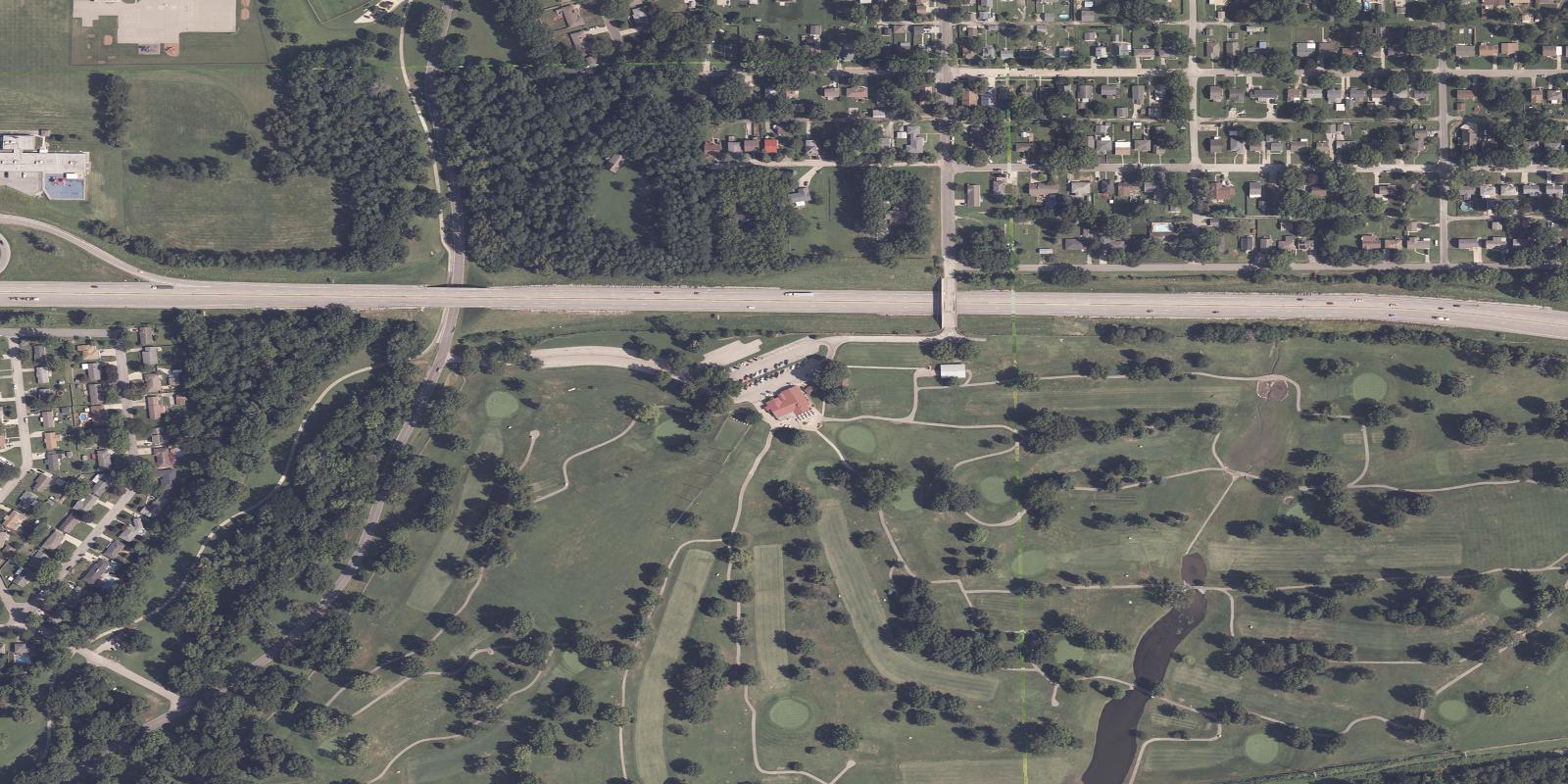 Satellite view of Fairview Golf Course
