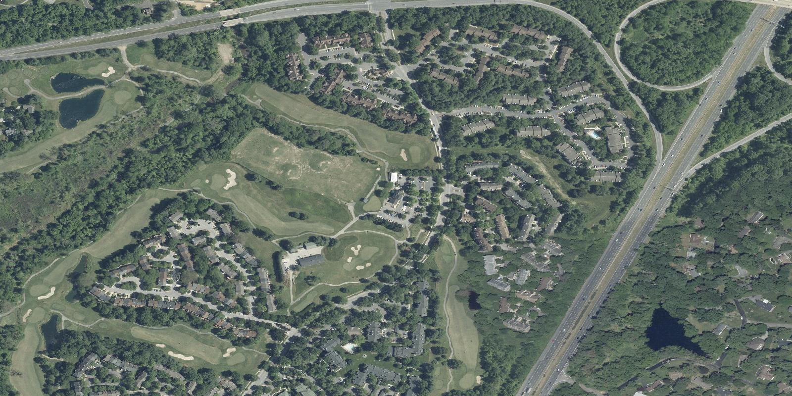 Satellite view of Fairway Hills Golf Club