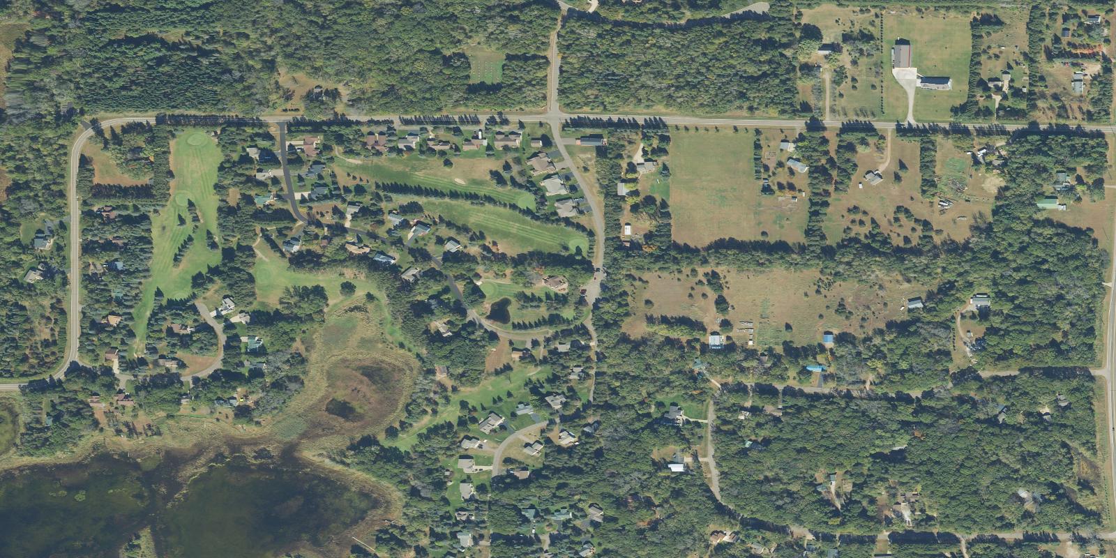 Satellite view of Fairway Shores Executive Golf Course