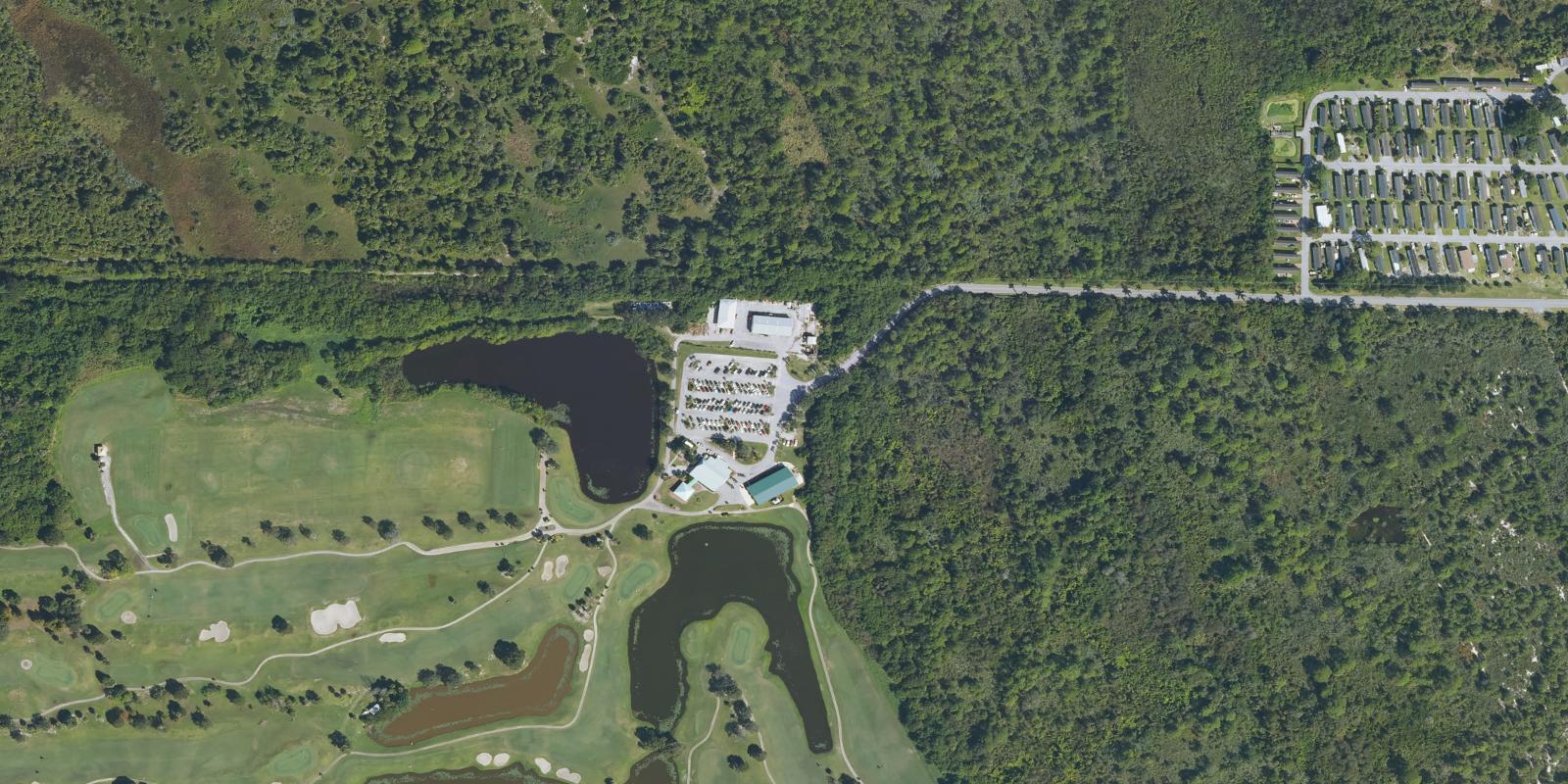 Satellite view of Fairwinds Golf Course