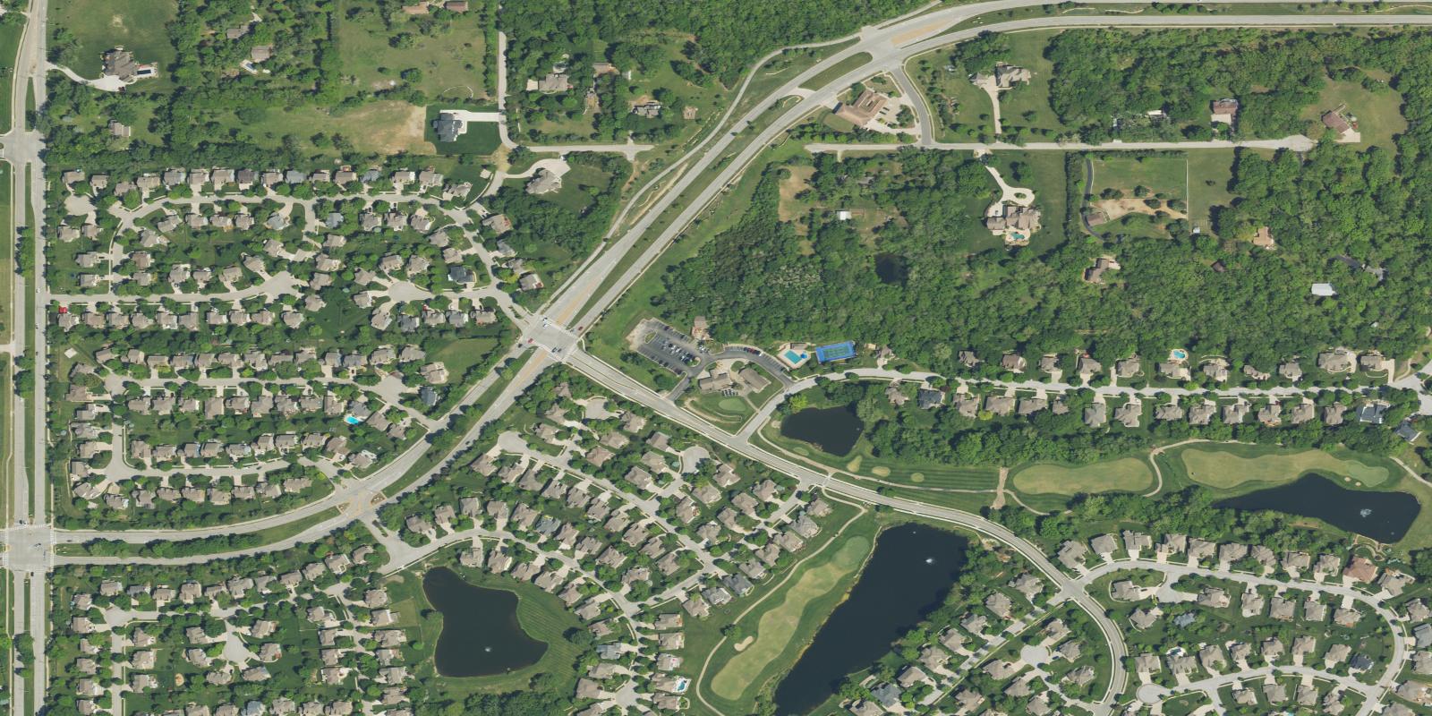 Satellite view of Falcon Valley Golf Course