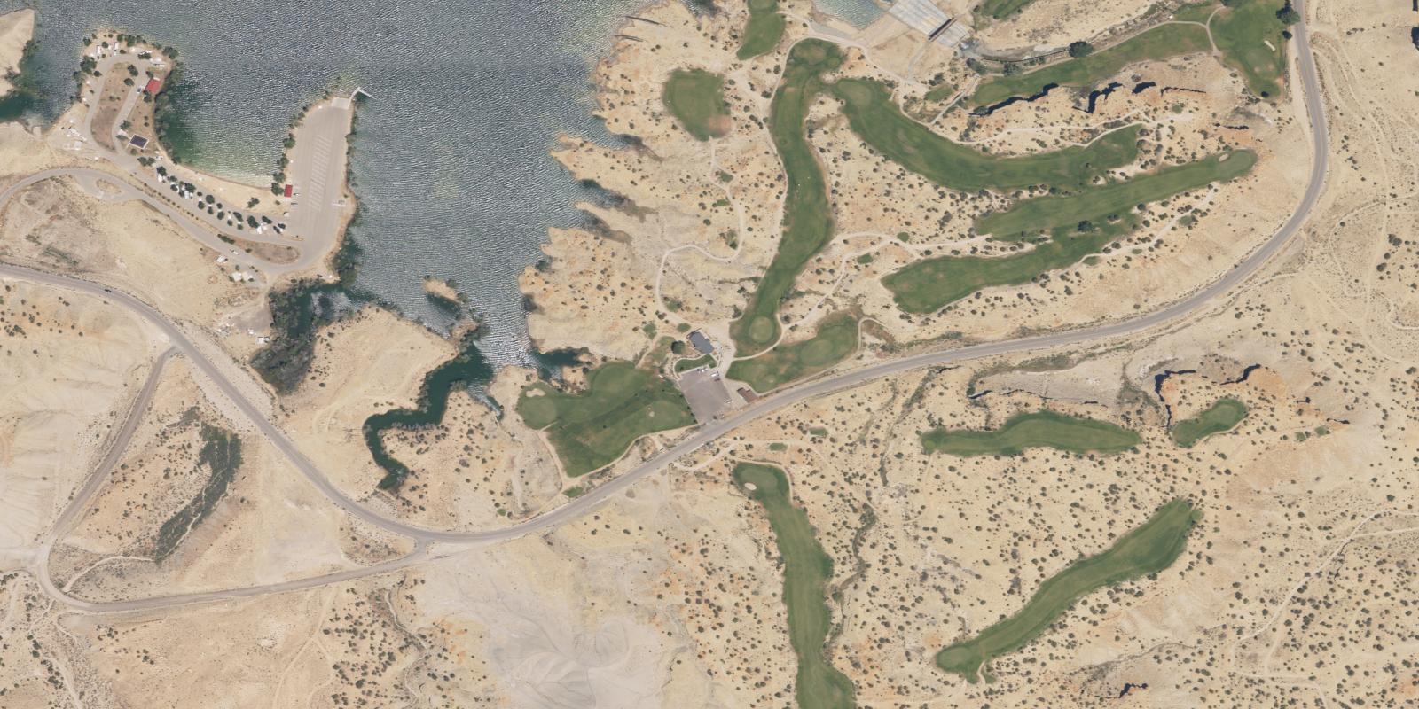 Satellite view of Ferron Millsite Golf Course