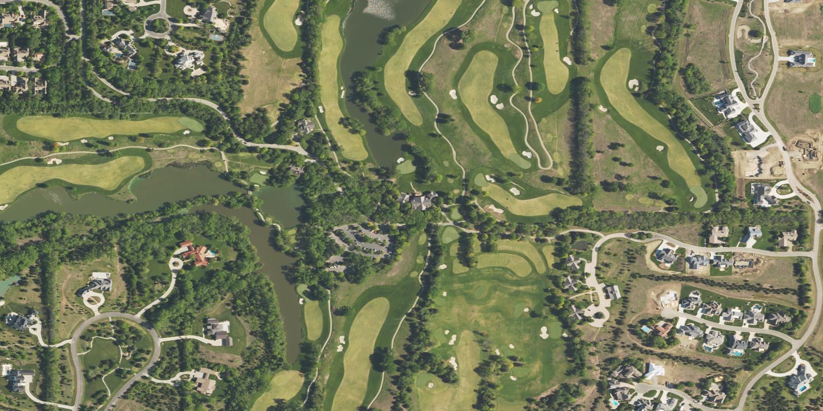 Satellite view of Flint Hills National Golf Club