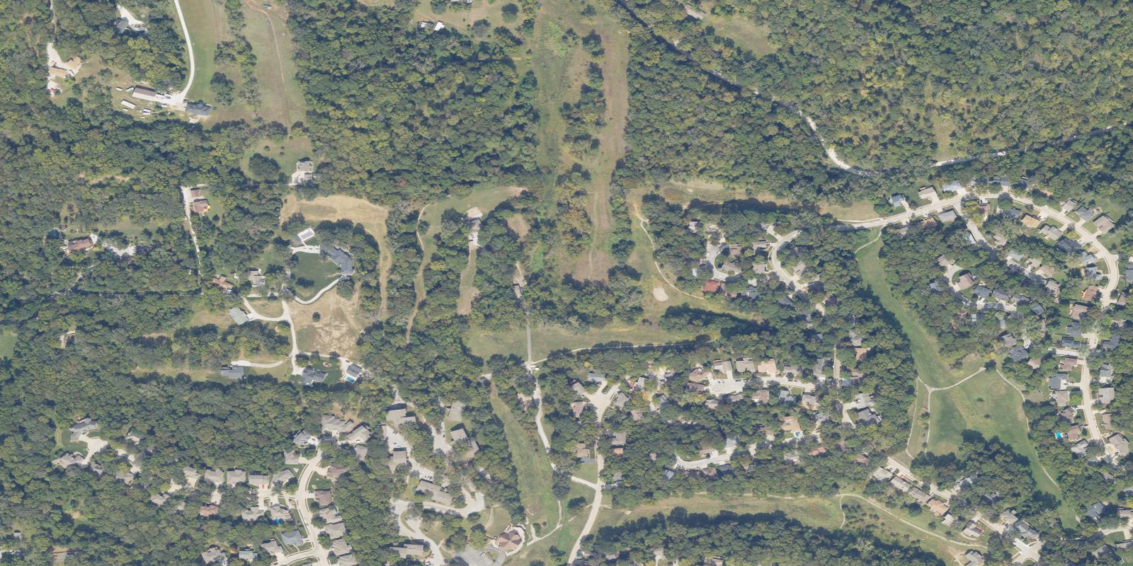 Satellite view of Fontenelle Hills Country Club