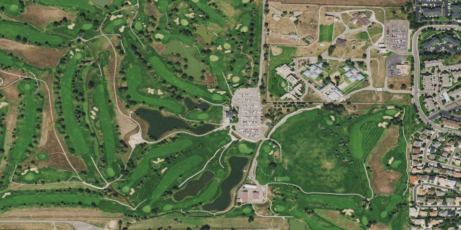 Satellite view of Foothills Golf Course Par 3 Course