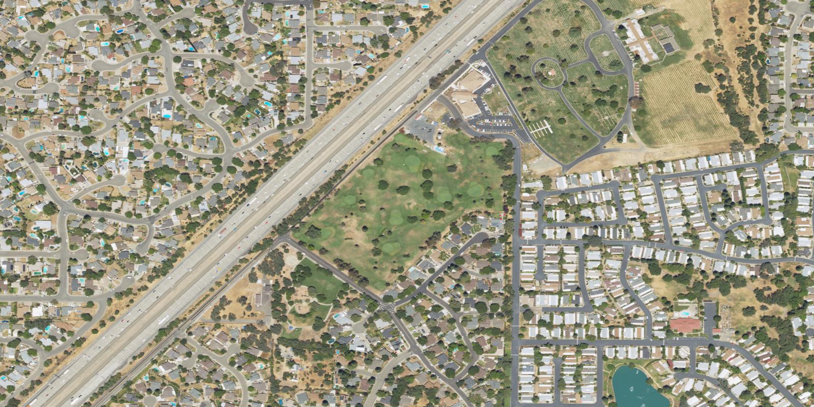 Satellite view of Foothills