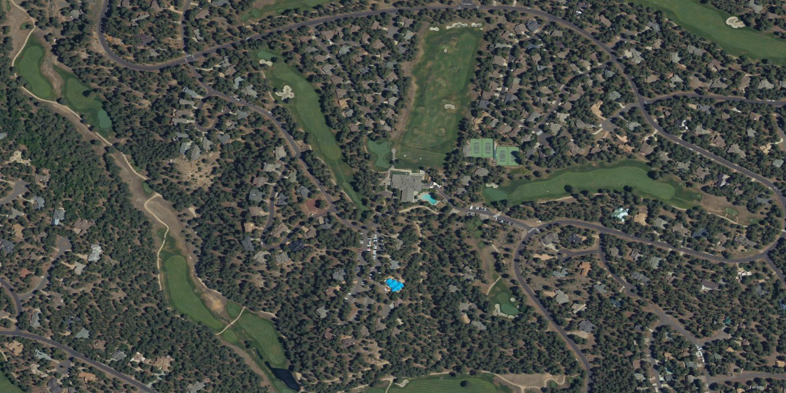 Satellite view of Forest Highlands Golf Club