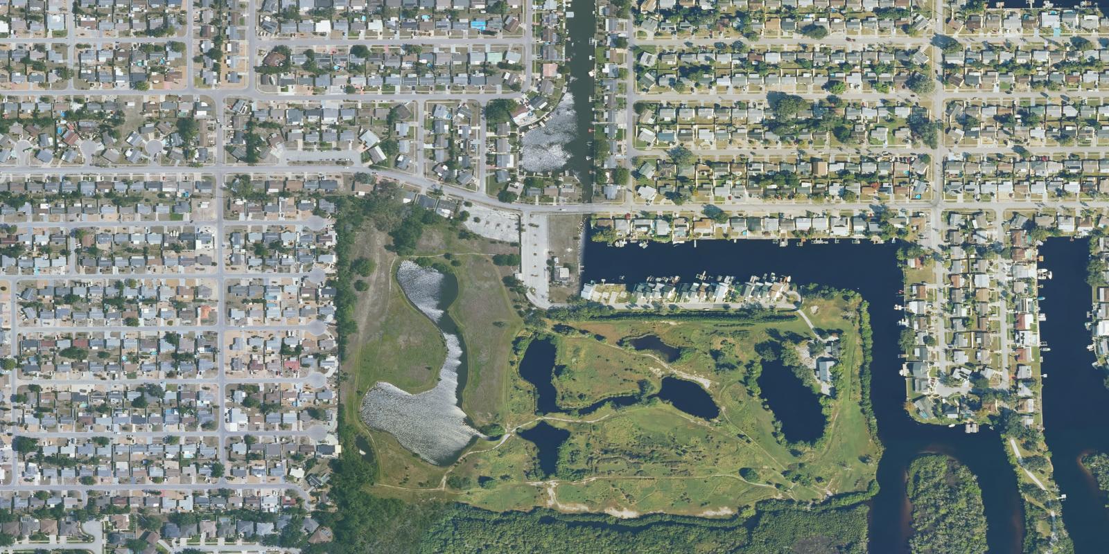 Satellite view of Forest Hills Golf Course