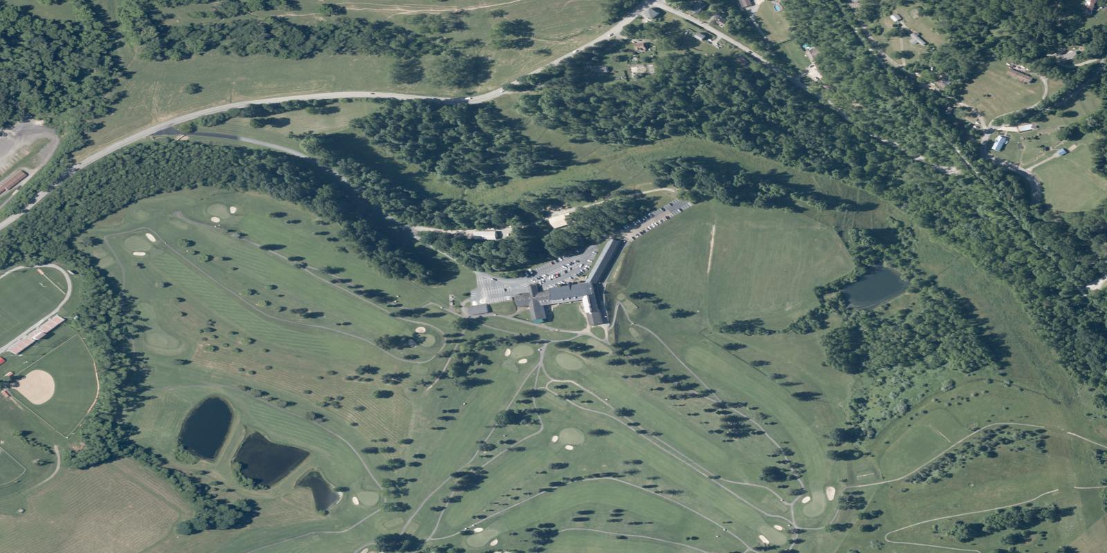 Satellite view of Fort Cherry Golf Club