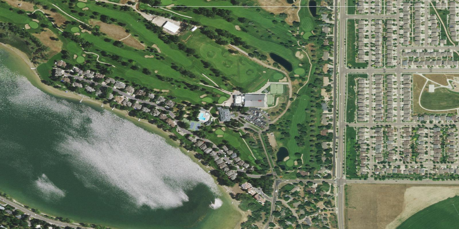 Satellite view of Fort Collins Country Club