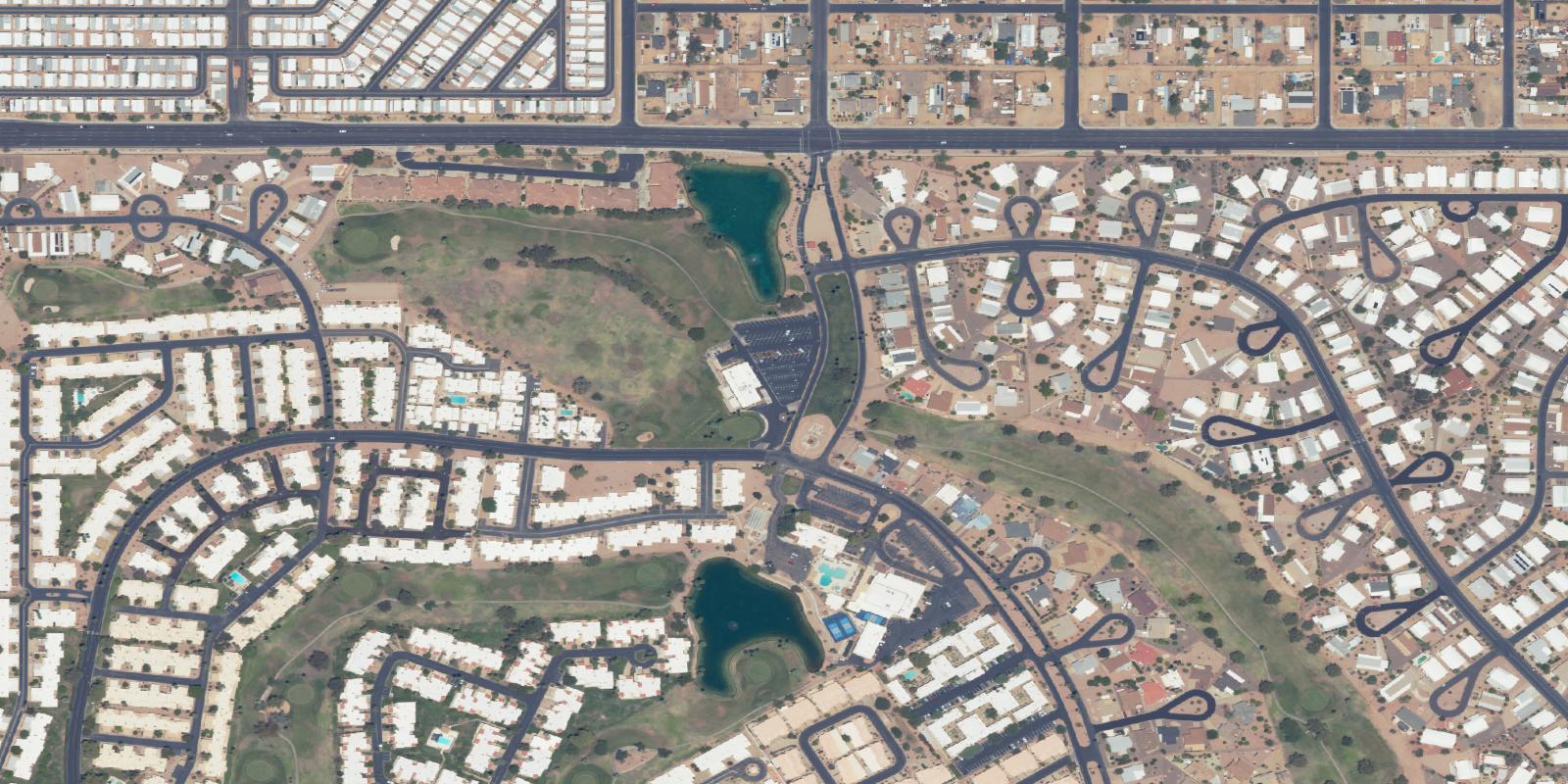 Satellite view of Fountain Of The Sun Country Club