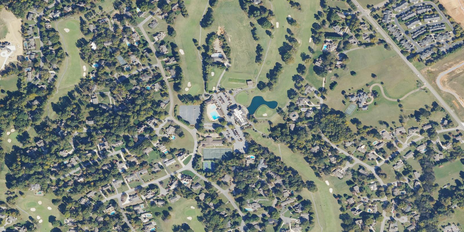 Satellite view of Fox Den Country Club