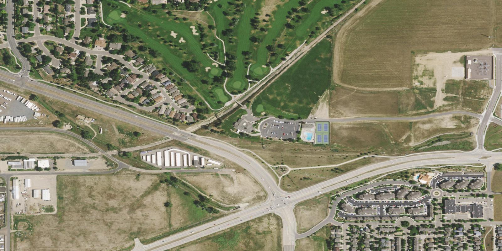 Satellite view of Fox Hill Country Club