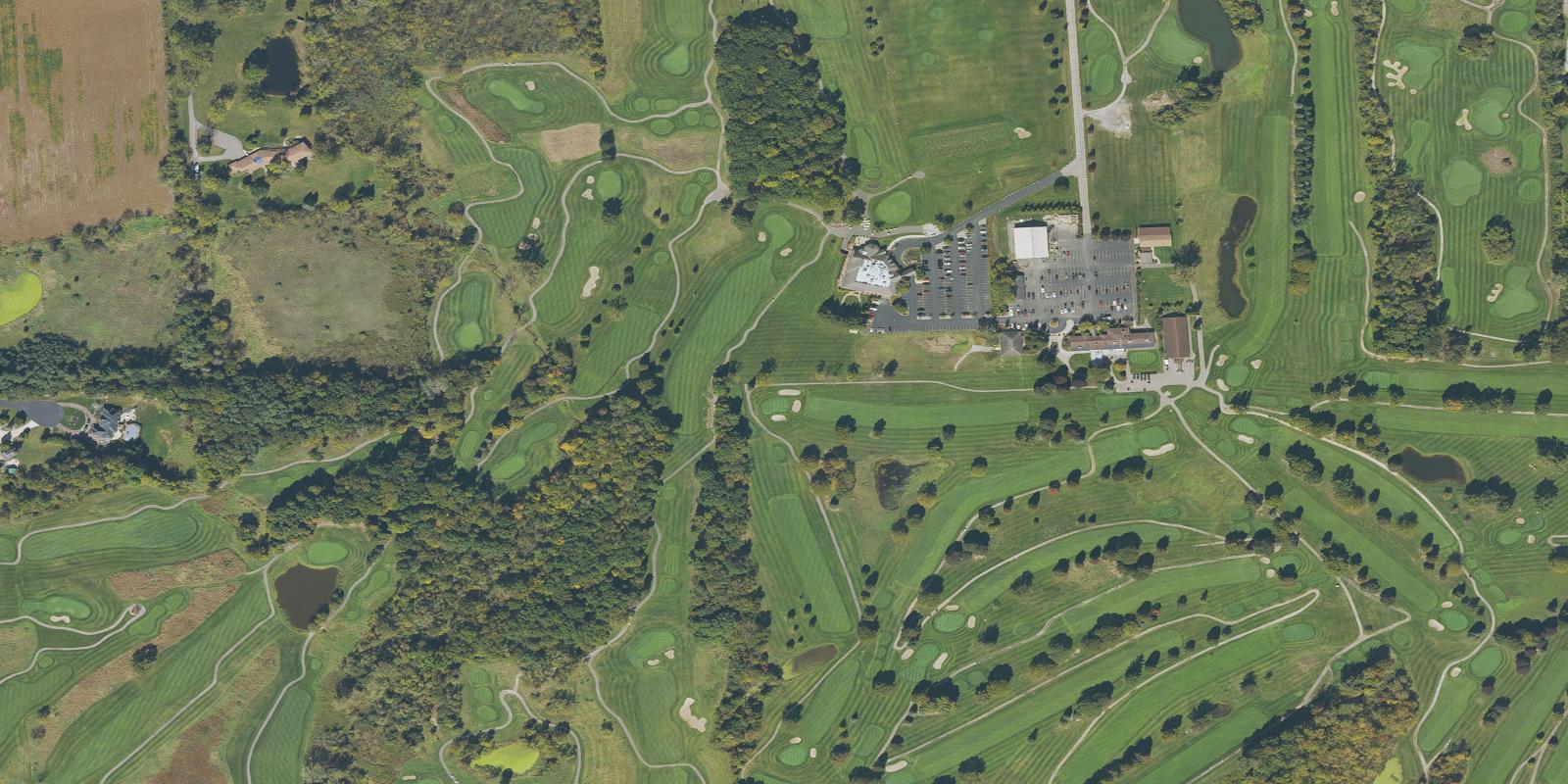 Satellite view of Fox Hills Country Club
