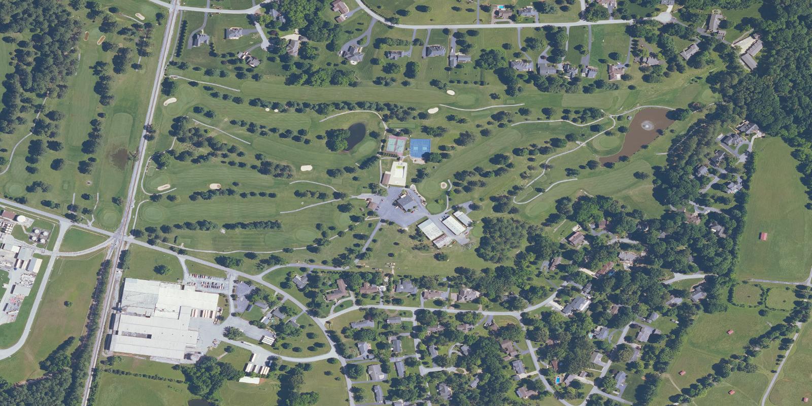 Satellite view of Franklin Country Club