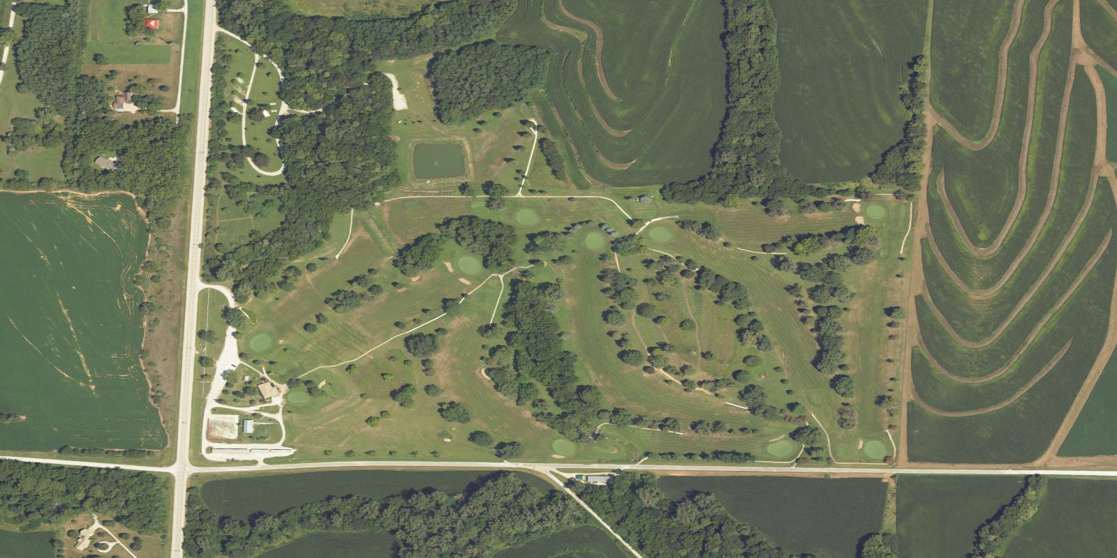 Satellite view of Fremont County Golf Course