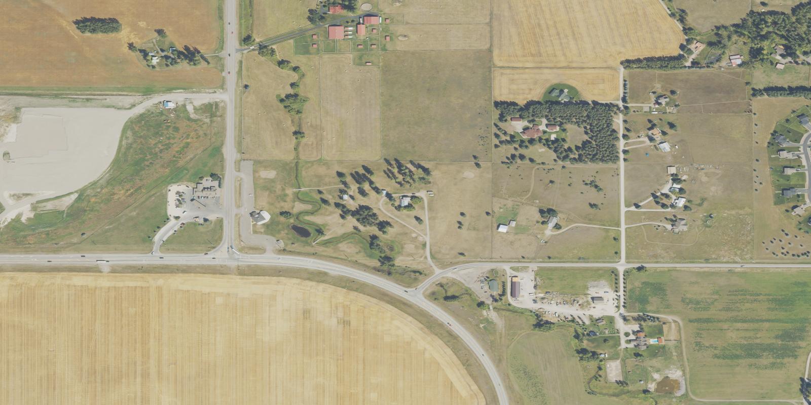 Satellite view of Frontier Road House