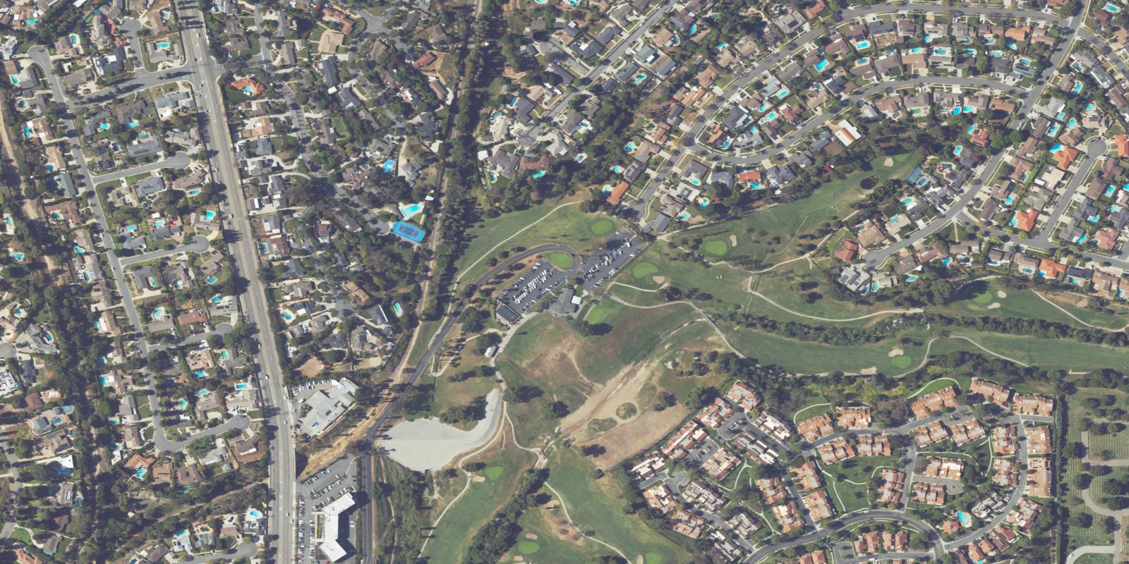 Satellite view of Fullerton Golf Course