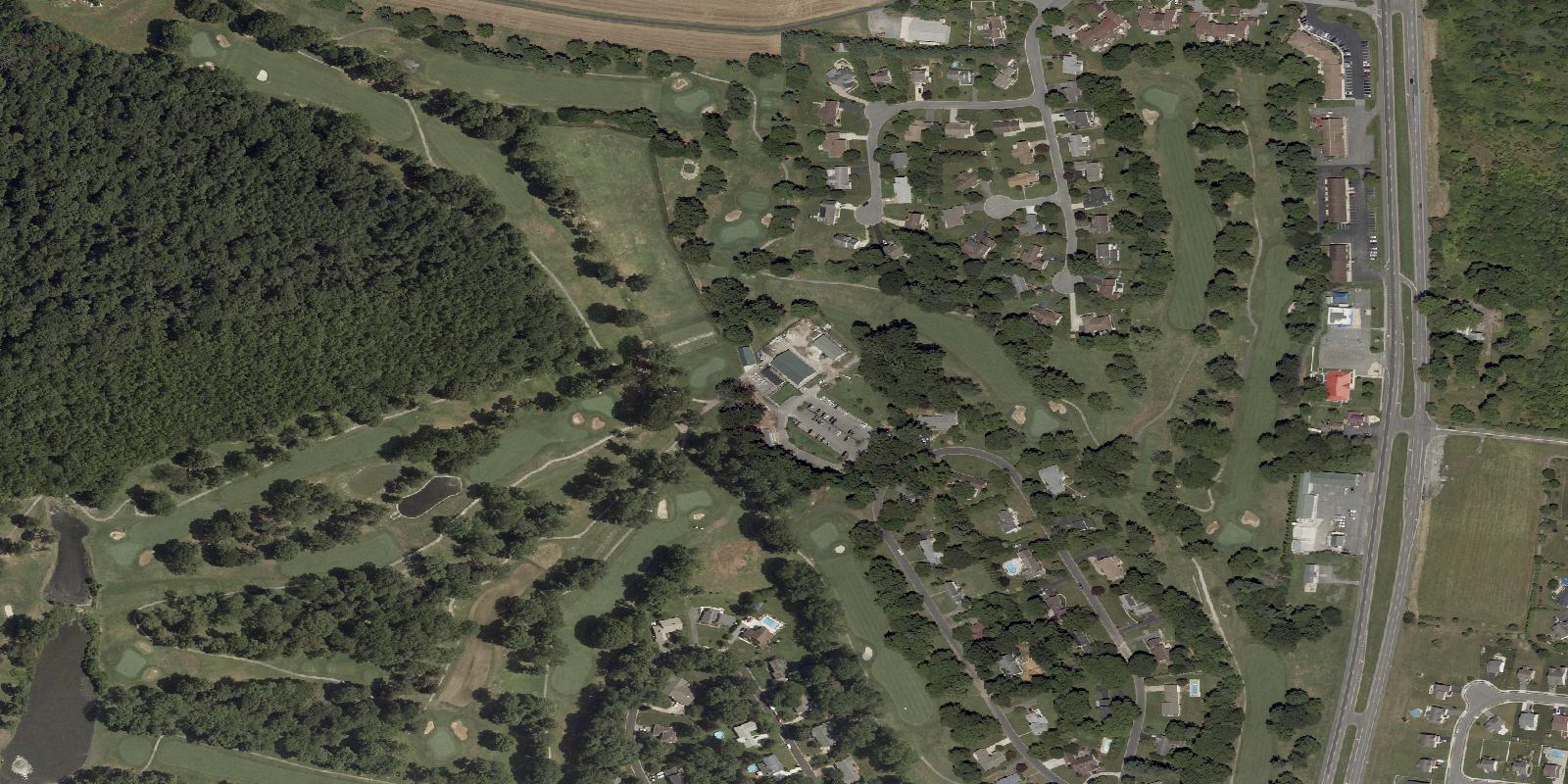 Satellite view of Garrisons Lake Golf Club