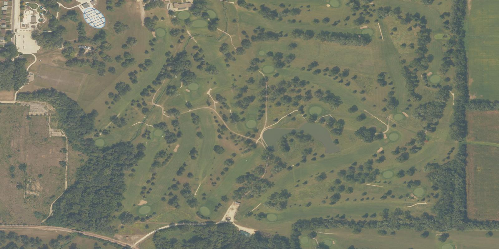Satellite view of Gates Park Golf Course