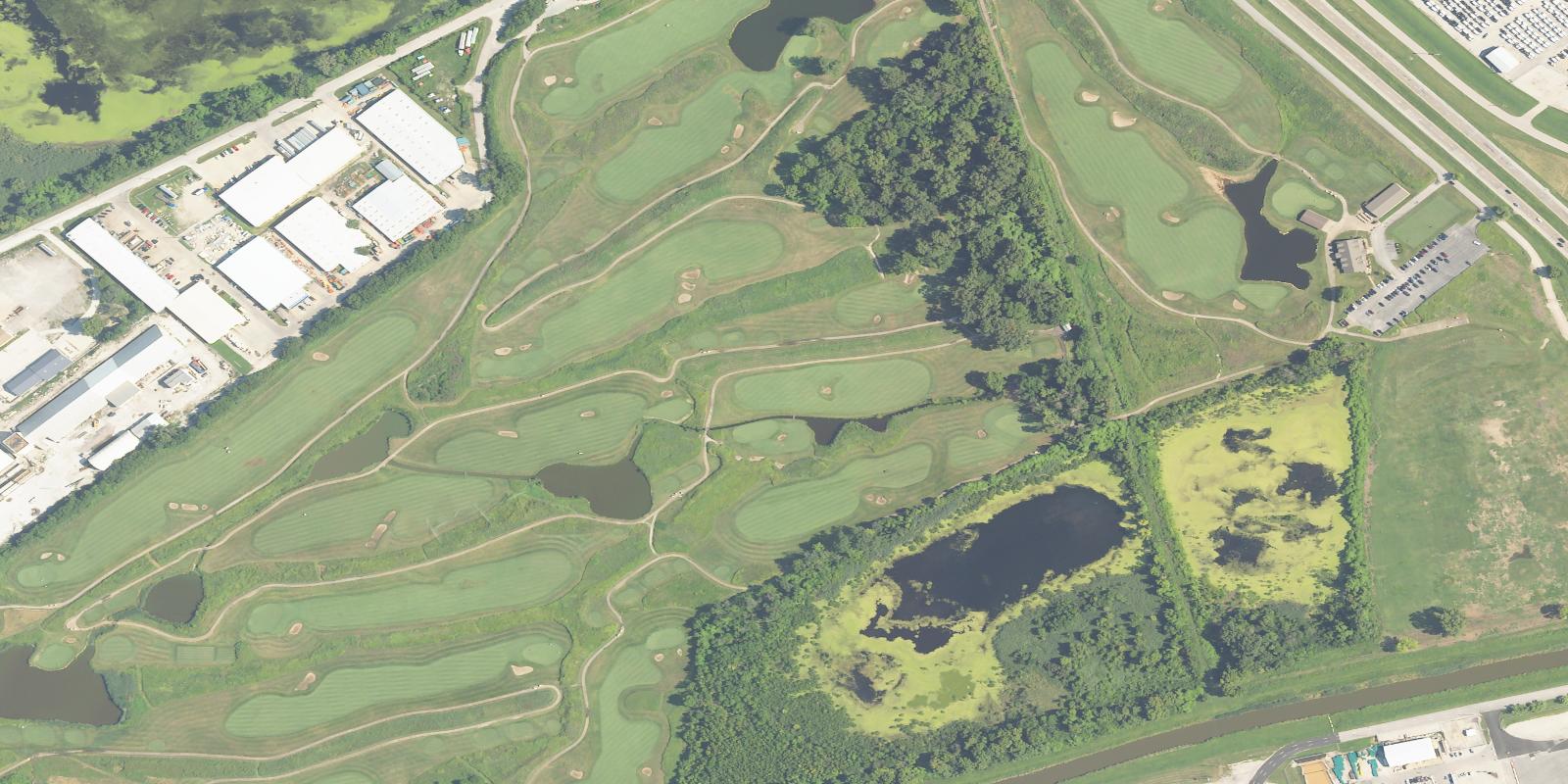 Satellite view of Gateway National Golf Links