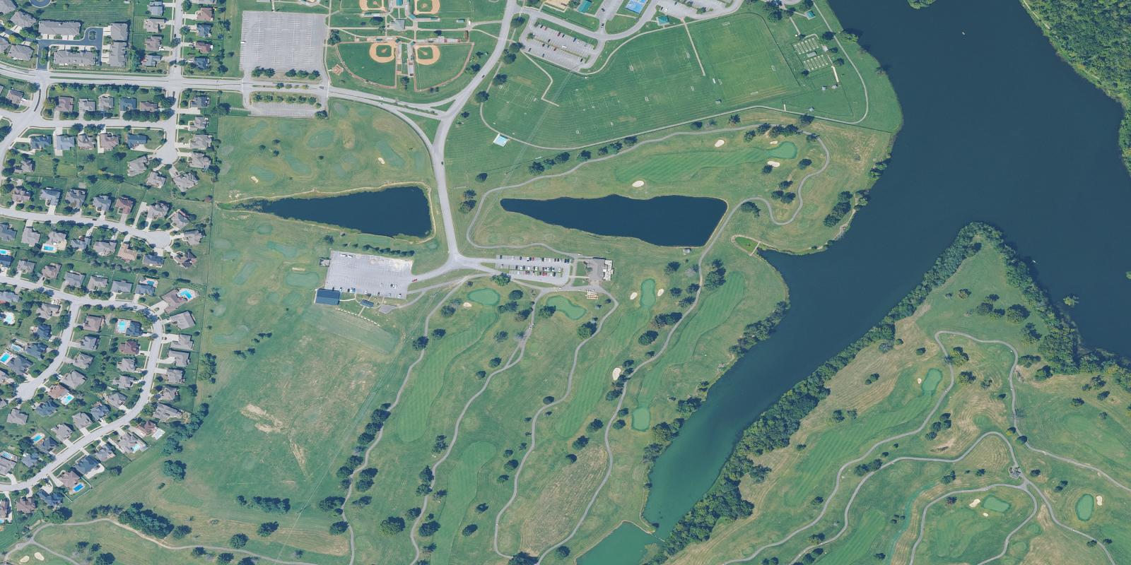 Satellite view of Gibson Bay Golf Course