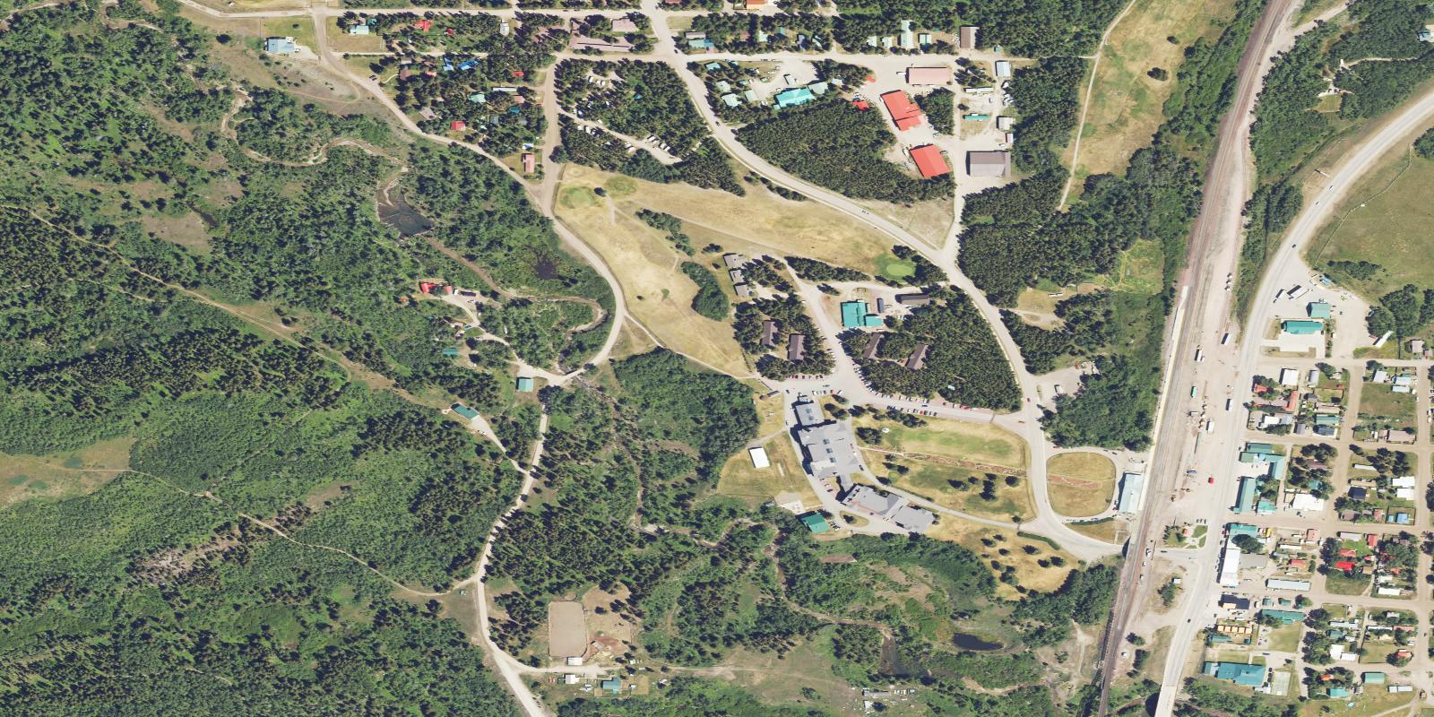 Satellite view of Glacier Park Golf Club