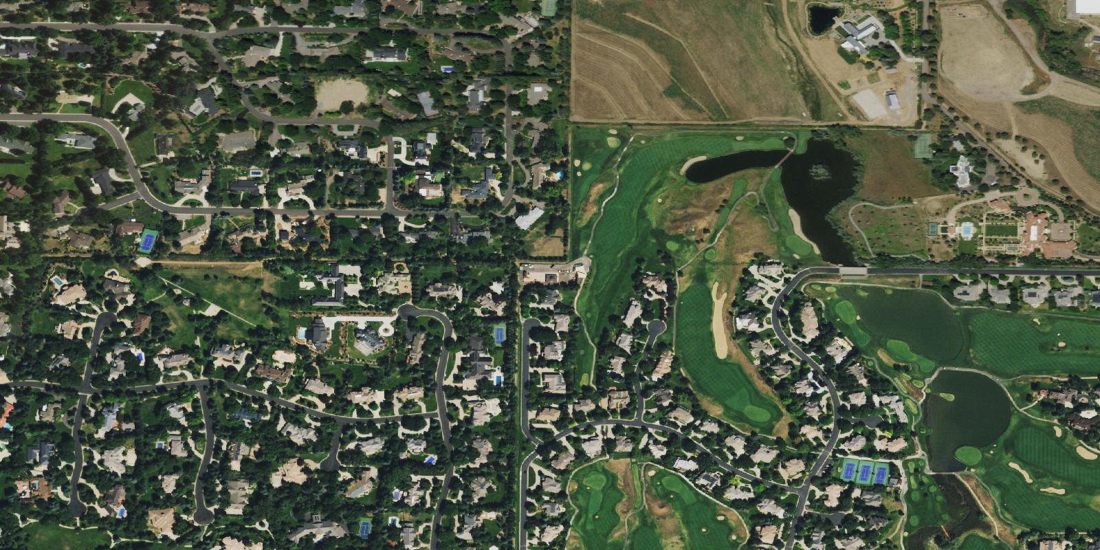 Satellite view of Glenmoor Country Club