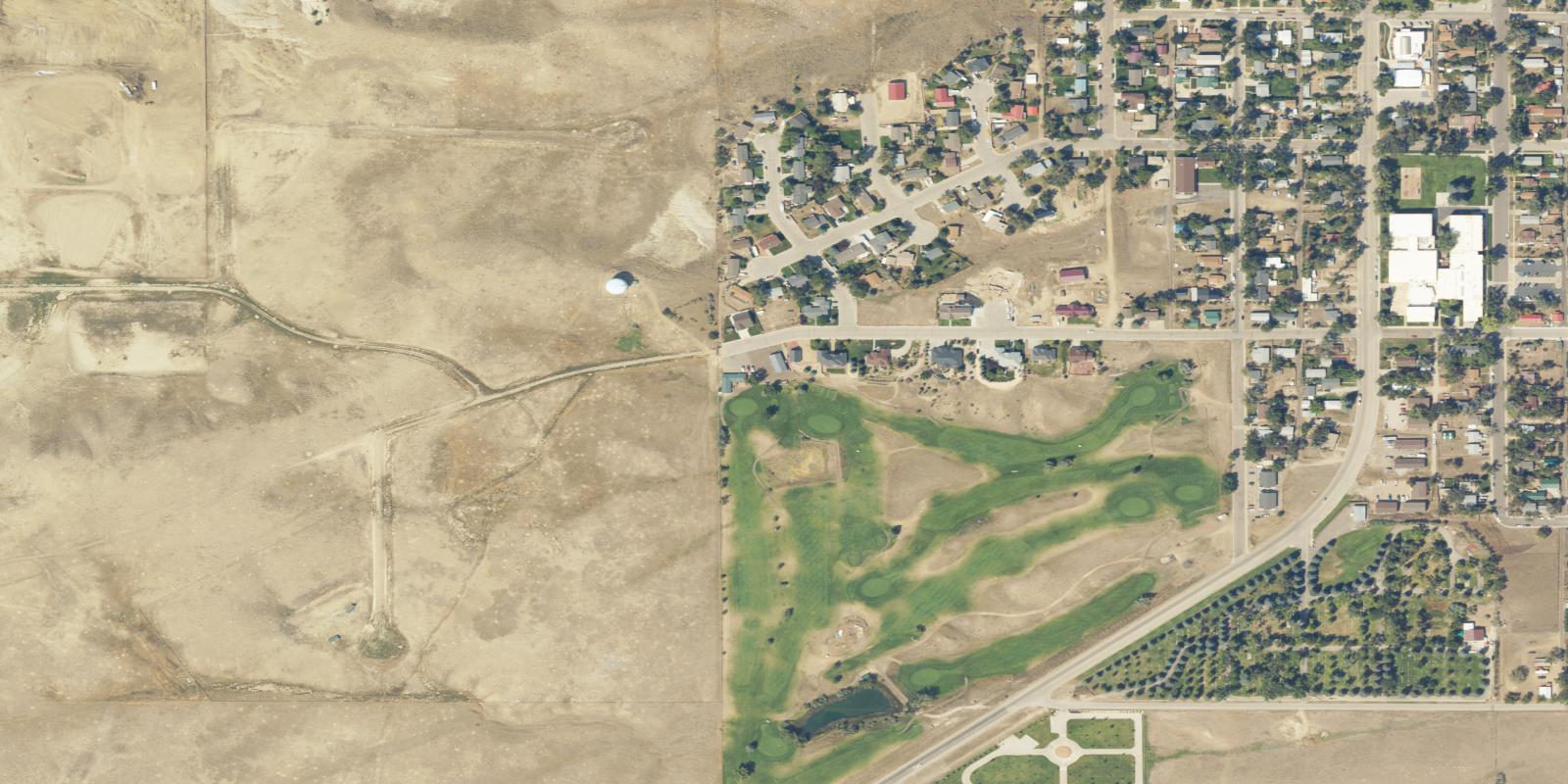 Satellite view of Glenrock Golf Course