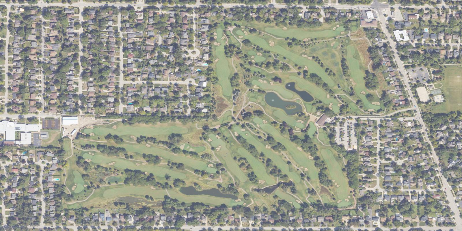Satellite view of Glenview Park Golf Club