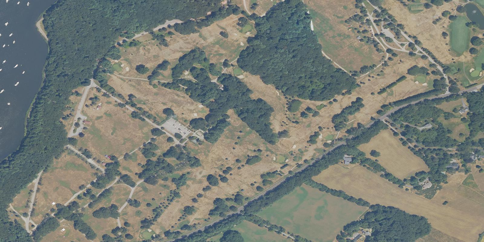 Satellite view of Goddard Memorial State Park Golf Course